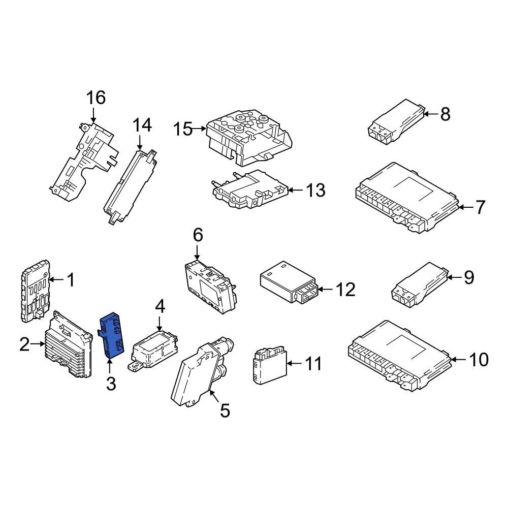 BMW OE 61355A19DB2 Liftgate Control Module