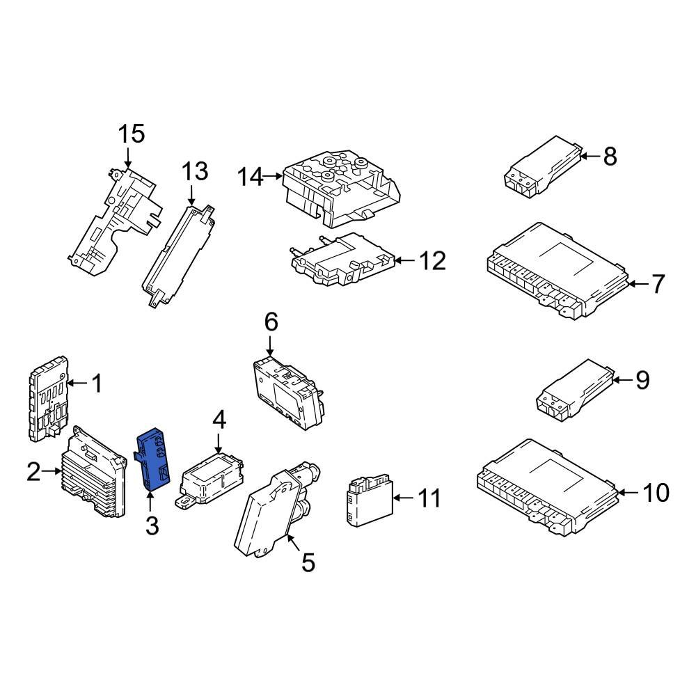BMW OE 61355A19DB4 Liftgate Control Module