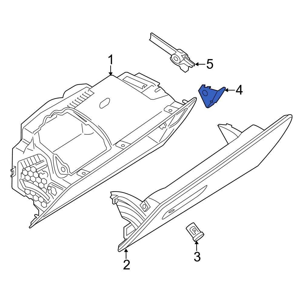 BMW OE 51169472100 - Front Glove Box Latch