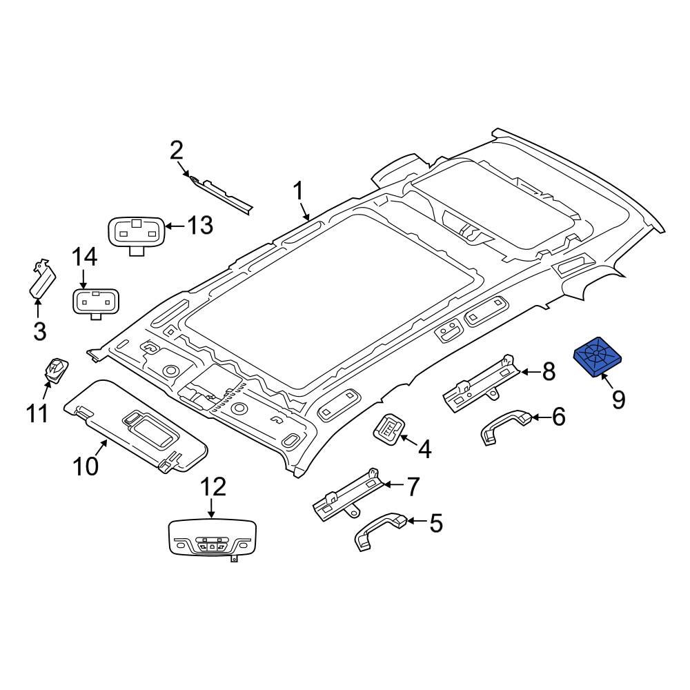 BMW OE 51459399315 - Front Speaker Cover