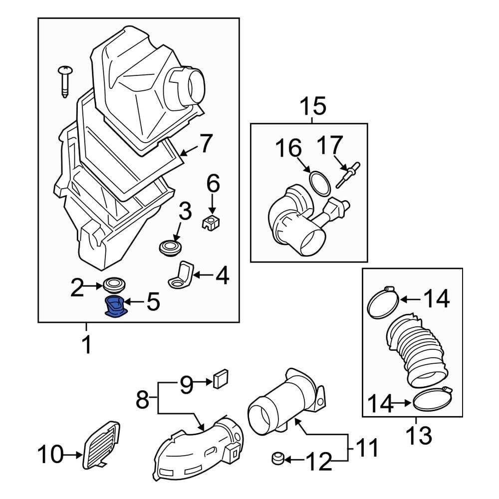 BMW OE 13718620475 - Upper Air Cleaner Bracket