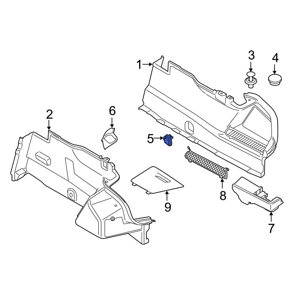 BMW OE 51477438824 - Rear Left Tie Down Hook