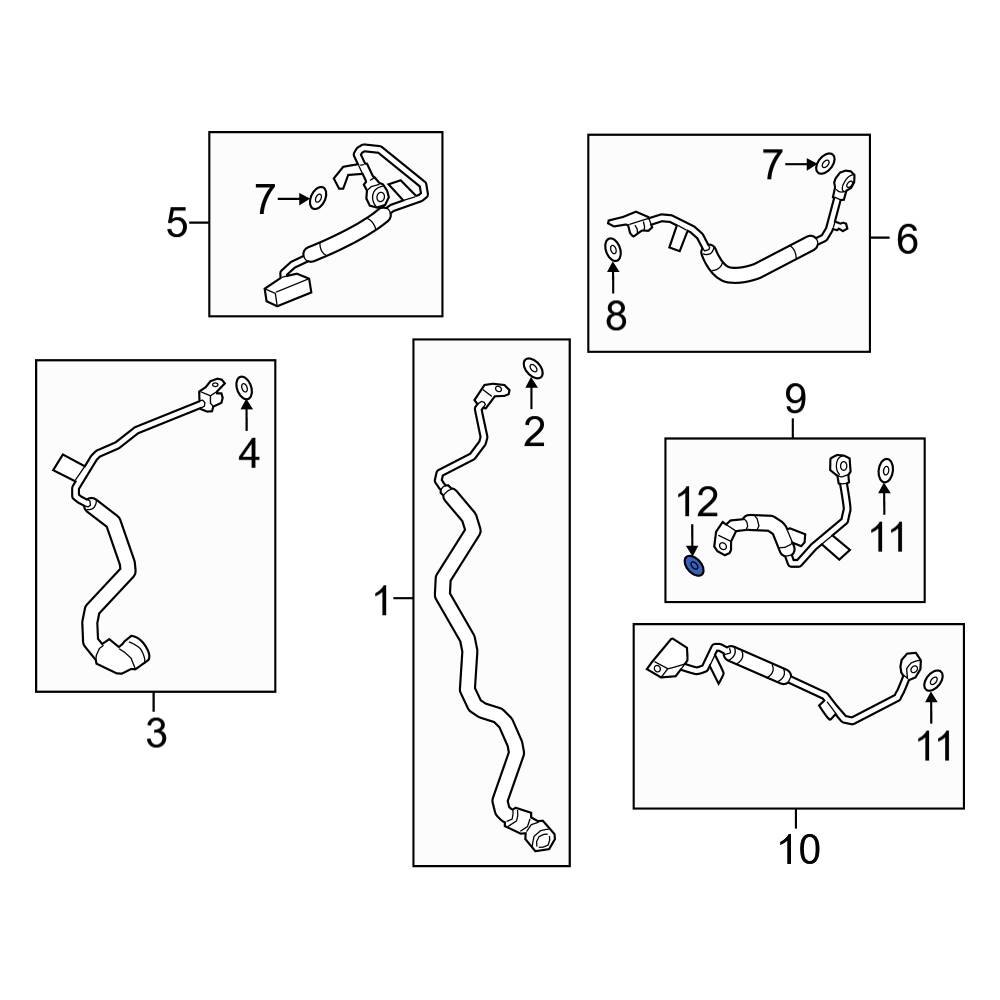 BMW OE 07119963201 Turbocharger Coolant Line Seal