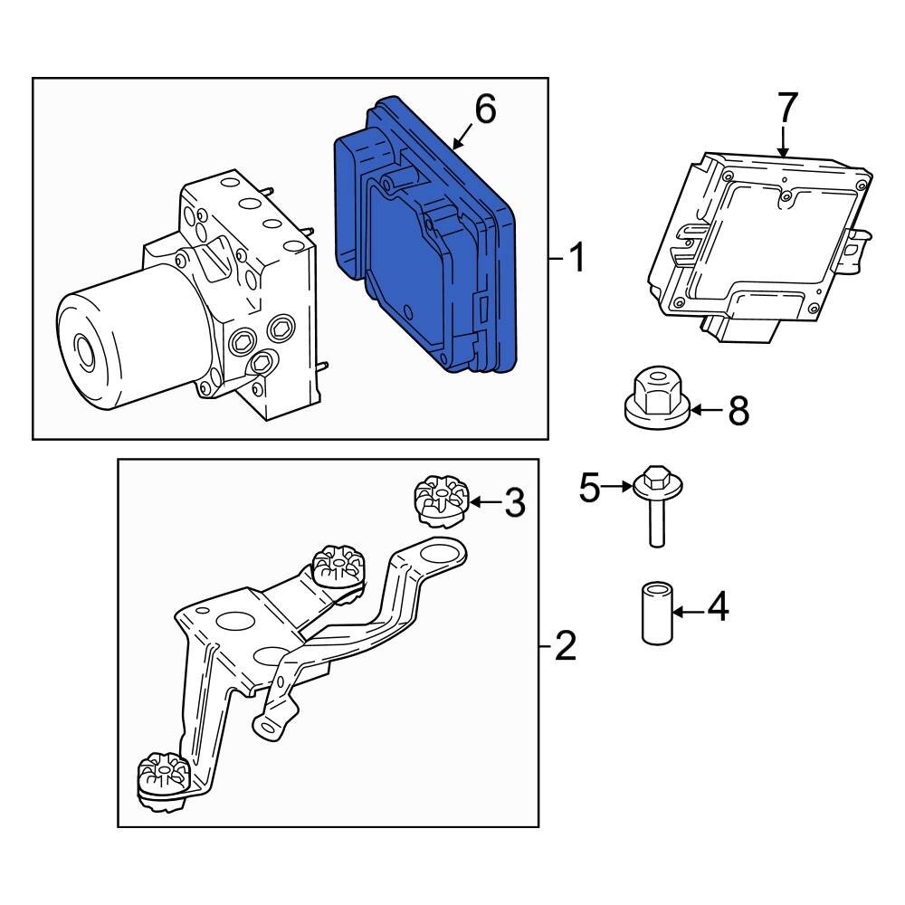 BMW OE 34525A36080 ABS Control Module