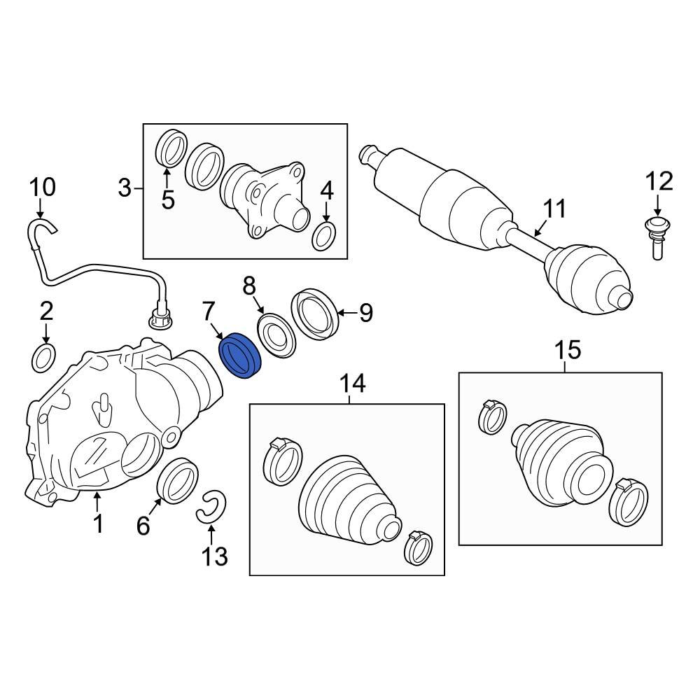 BMW OE 31527507697 Inner Differential Seal