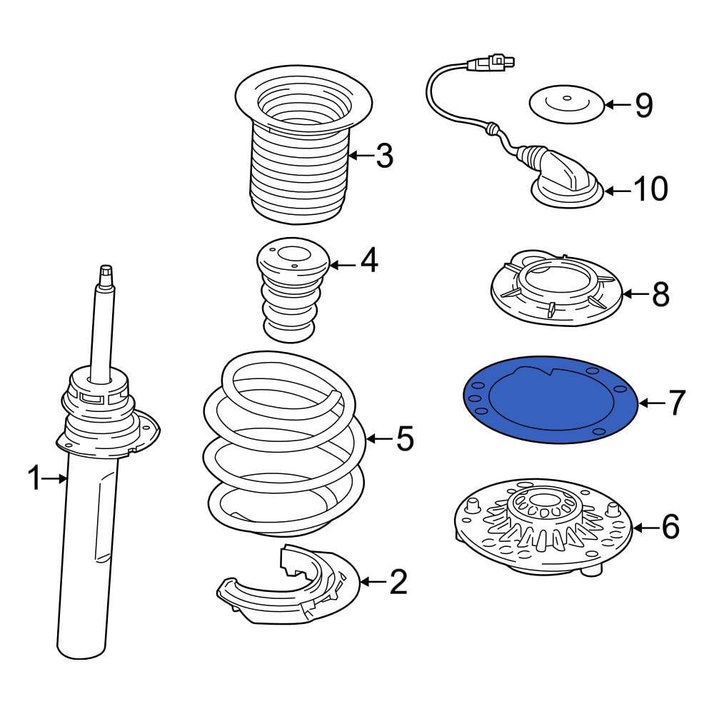 BMW OE 33506866038 Suspension Shock & Strut Mount Gasket