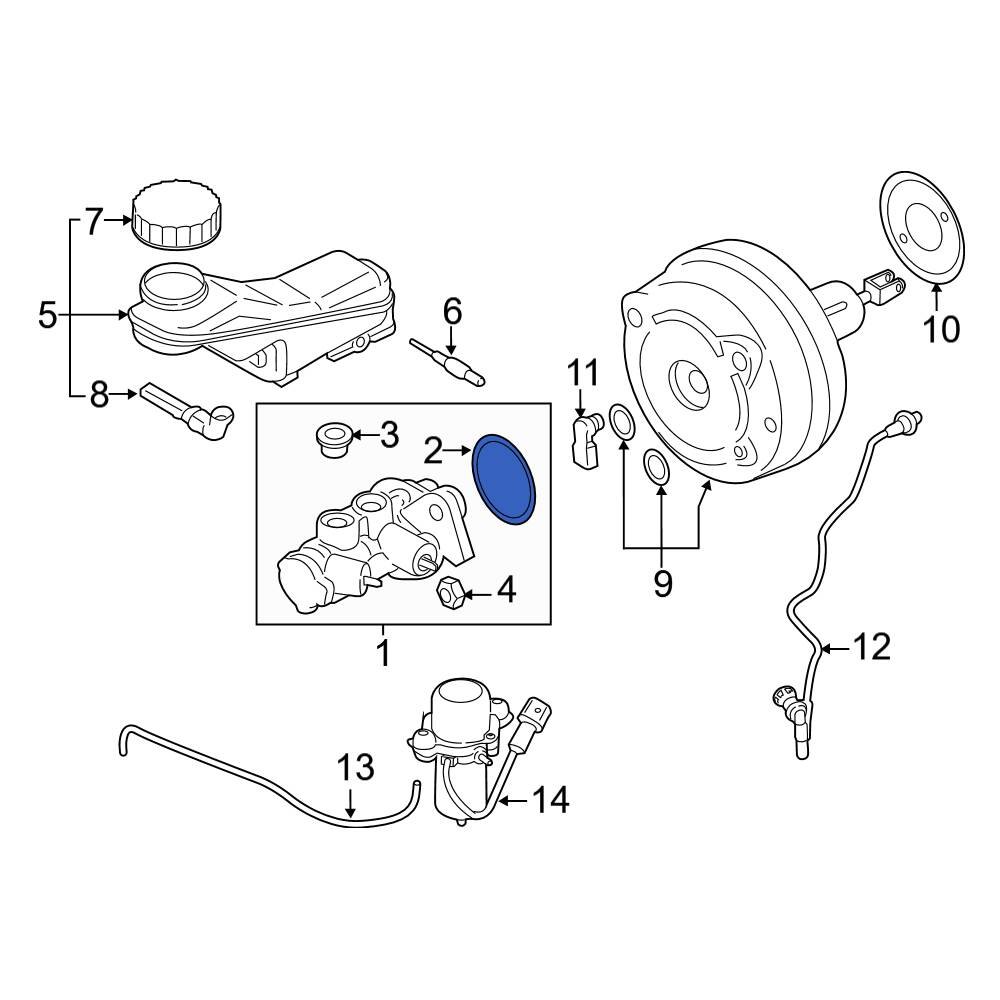 BMW OE 34336799317 Power Brake Booster ORing