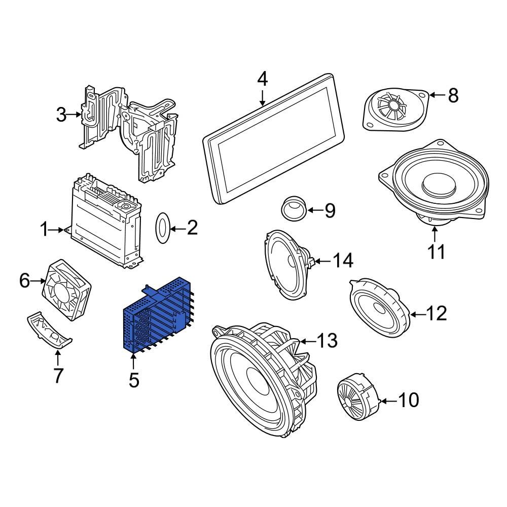 BMW OE 65125A41CD8 - Radio Amplifier