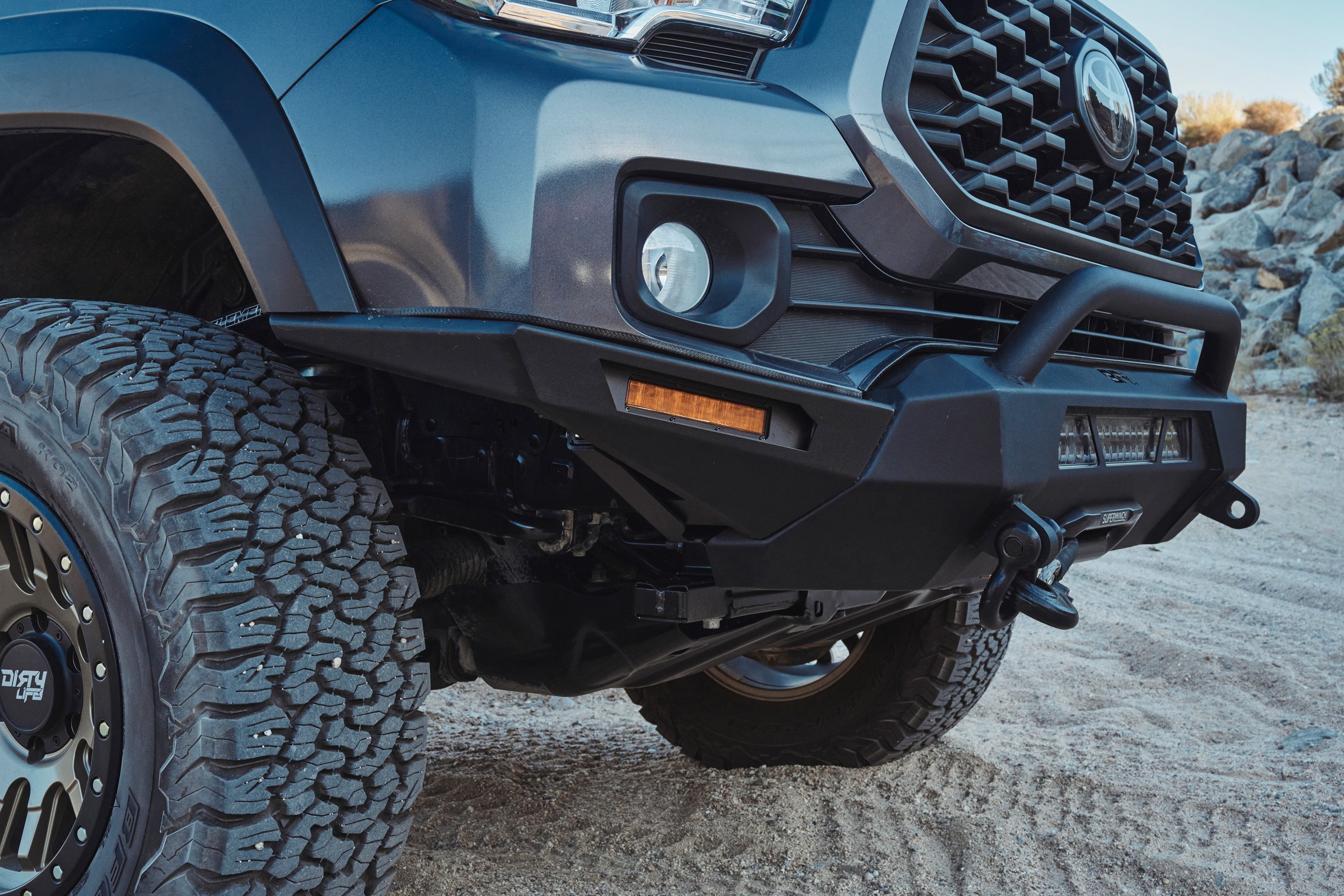 Body Armor 4x4® TC19339W Hiline Black Powder Coated Bumper Wings