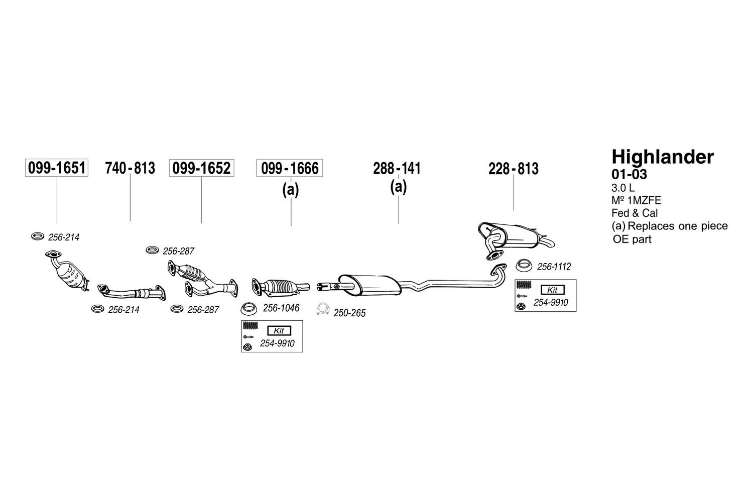288 141 Bosal Exhaust Muffler,Exhaust Resonator Pipe P//N:288 141