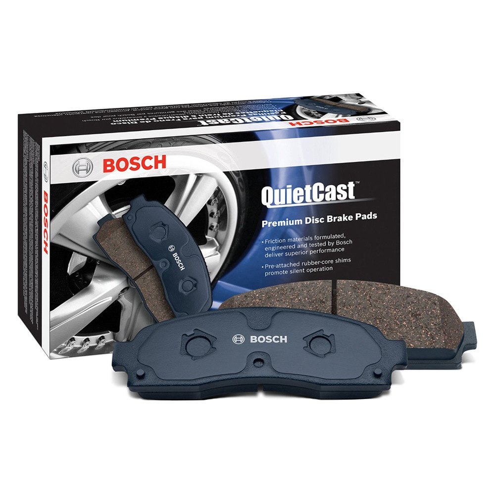 Rear PowerSport Ceramic Series Brake Pad With Rubber Steel Rubber Shims