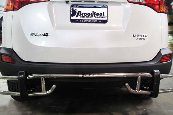 REAR BUMPER PROTECTOR for TOYOTA RAV-4 4 2013-14 MIRROR POLISHED Stainless Steel