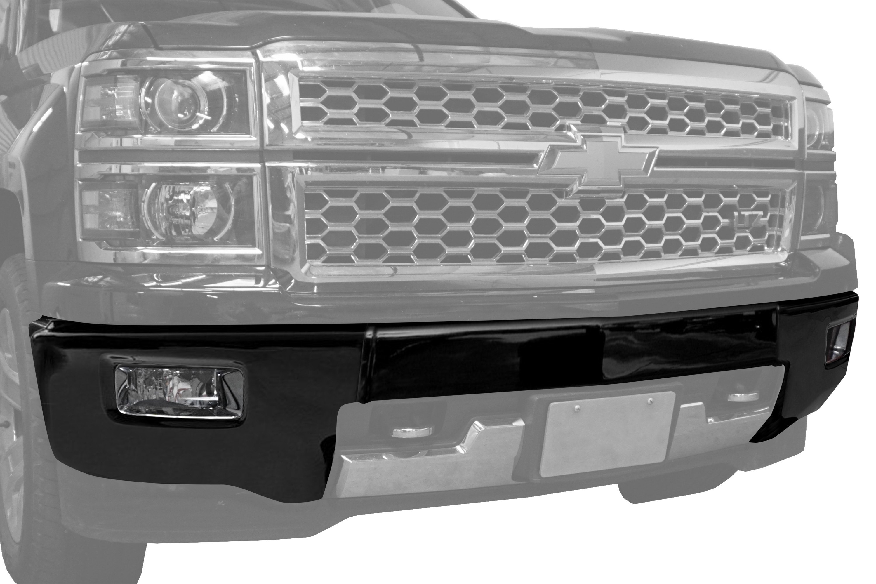 BumperShellz® BK0301 Gloss Black Front Bumper Cover Set