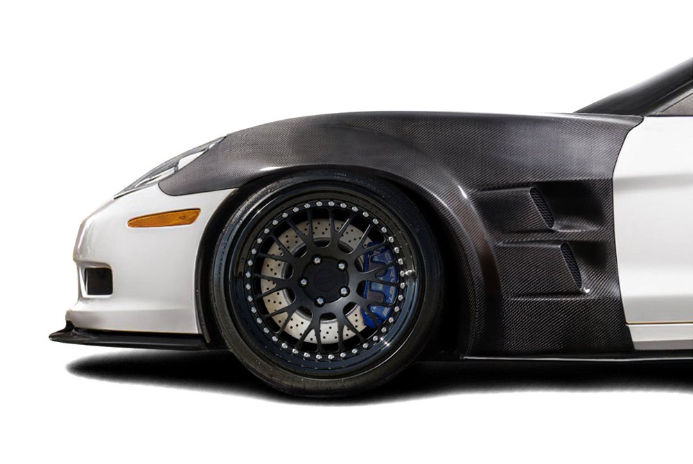Carbon Creations® 115499 - ZR2 Style Carbon Fiber Front Fenders Carbon Creations® 115499 - ZR2 Style Carbon Fiber Front Fenders