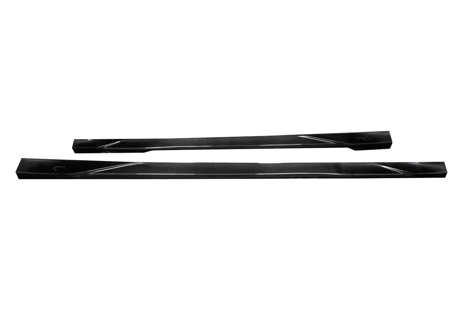 Lower Ribbon Style Rocker Carbon Creations® 118673 - Forge Works Style Carbon Fiber Side Skirt ...