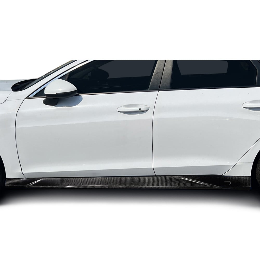 C8 Real Carbon Fiber Side Skirt Rocker Panels