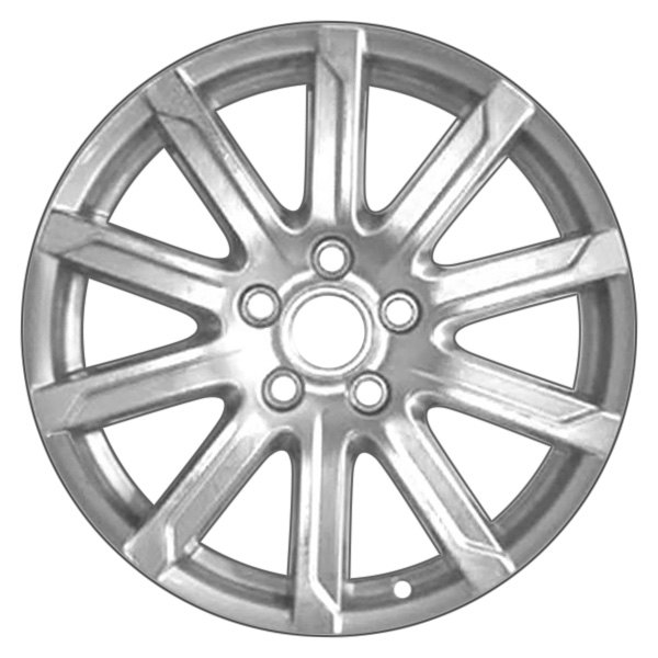 CCI® ALYAW029U77 10 TurbineSpoke Light Hyper Silver 17x7.5 Alloy