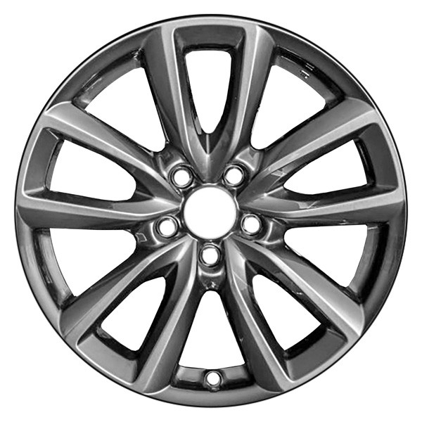 CCI® ALYMX049U35 - 10-Spoke Machined and Medium Charcoal Metallic 18x7 ...