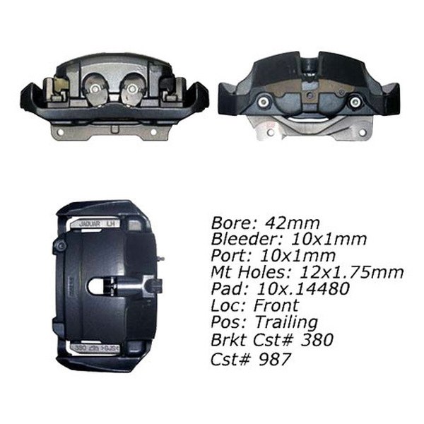 Centric® Jaguar XFR / XFRS 2013 Posi Quiet™ Loaded Front Brake Caliper