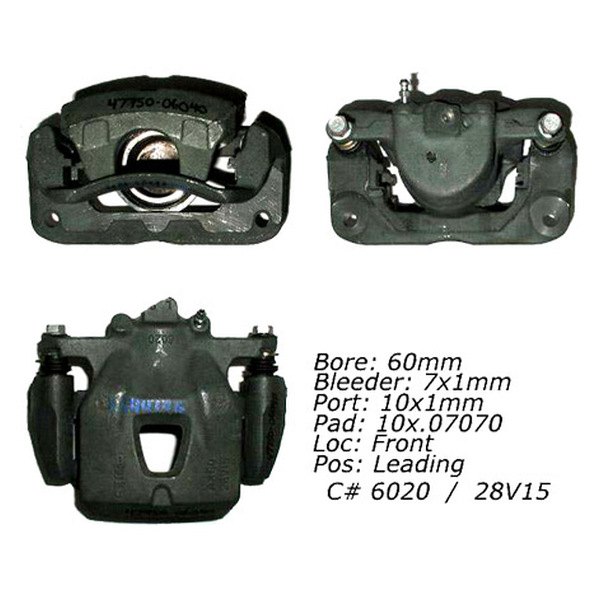 Centric® 142.44175 Posi Quiet™ Loaded Front Passenger Side Brake Caliper