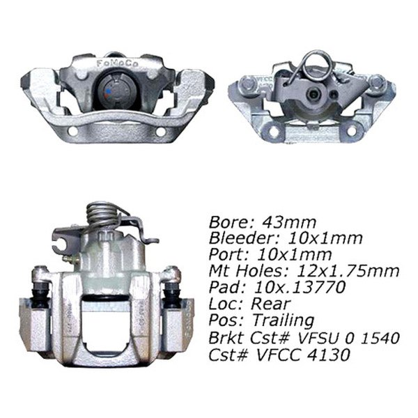 Centric® - Ford Taurus 2012 Posi Quiet™ Loaded Brake Caliper