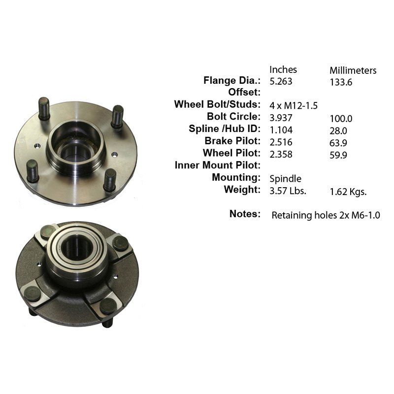 Centric® Suzuki Swift GT 1990 Premium™ Rear NonDriven Wheel Bearing