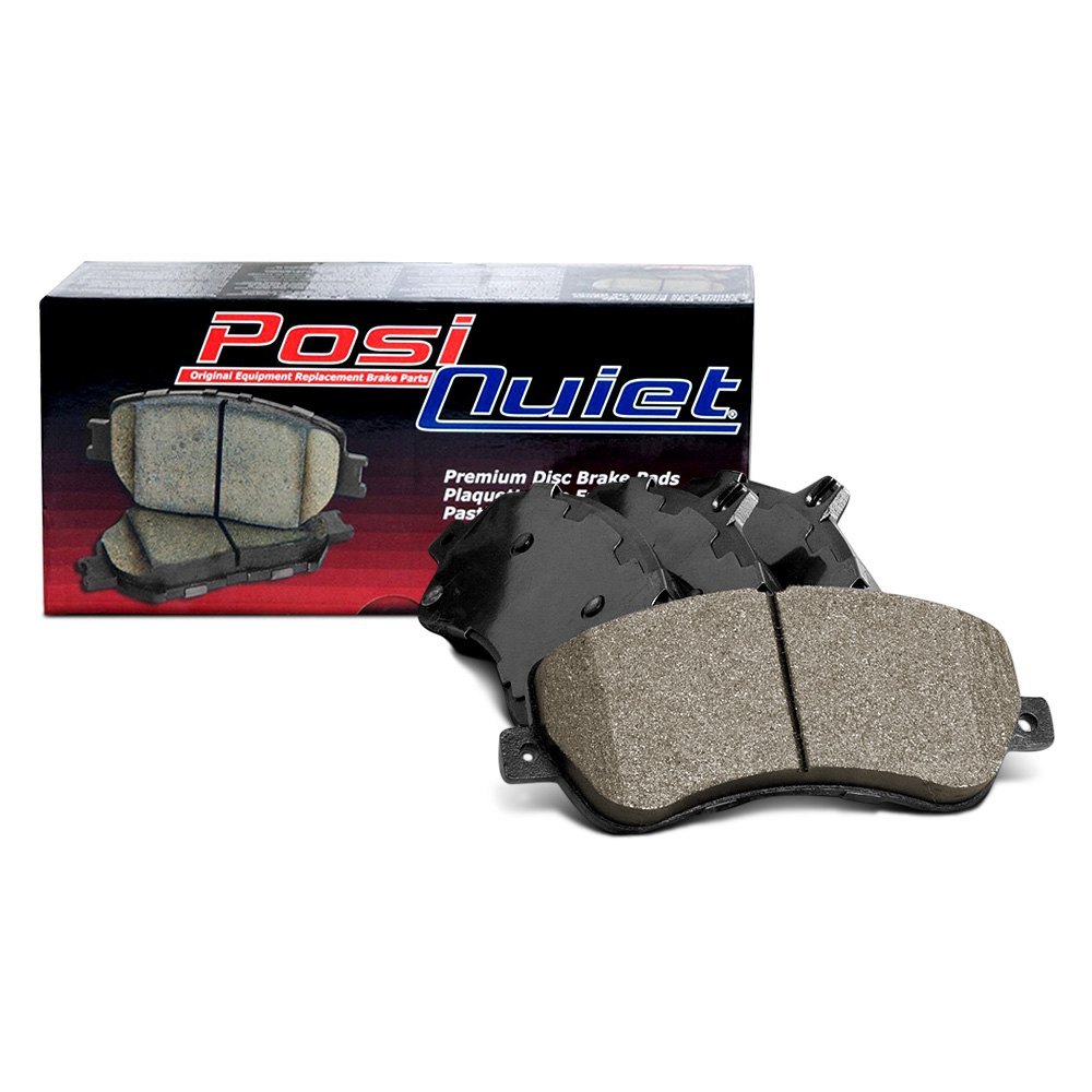 FRONT SET Posi Quiet Ceramic Brake Disc Pads LOW DUST 105.04760 + Hardware Kit