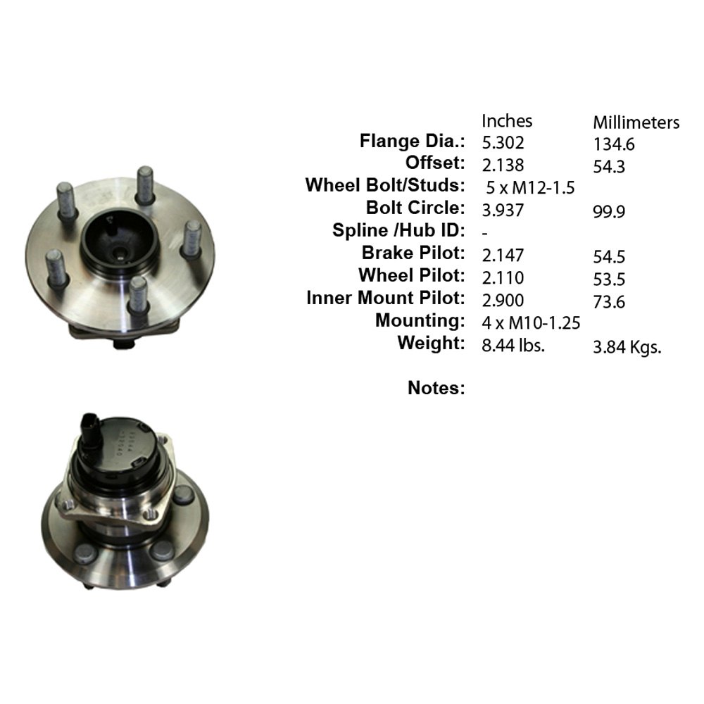Centric® Scion tC 2005 Premium™ Rear NonDriven Wheel Bearing and Hub
