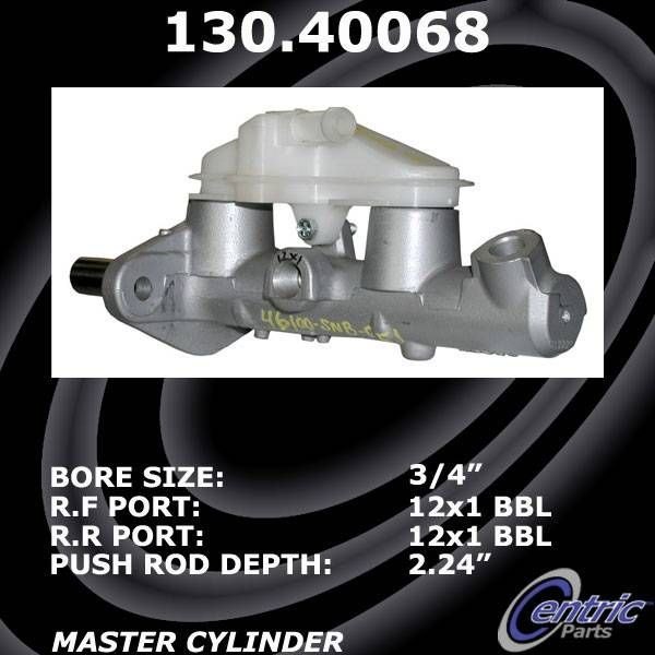Centric 130.40092 Premium Brake Master Cyl 