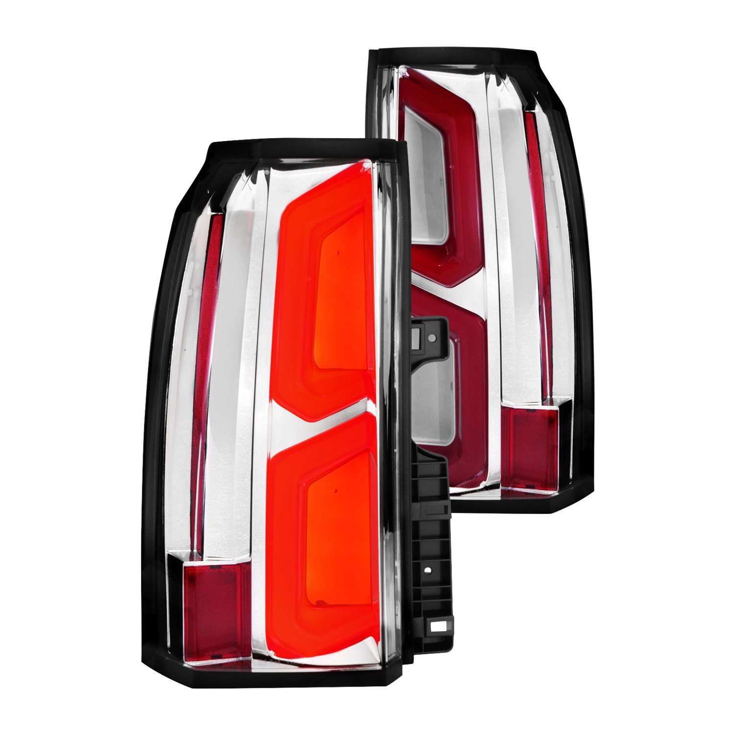 CG® Chevy Tahoe 2015 Chrome/Red LED Tail Lights