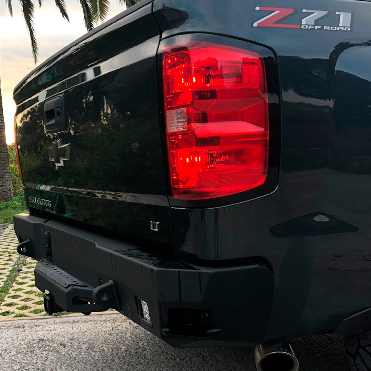 Chassis Unlimited Chevy Silverado Octane Full Width Blacked Rear Hd Bumper