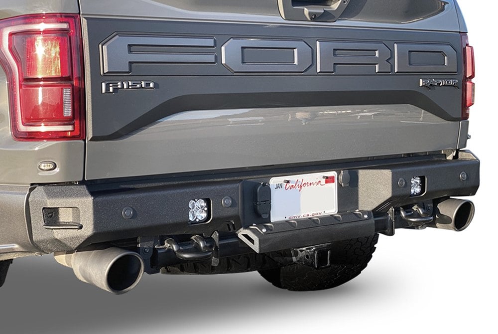 Chassis Unlimited® Ford F 150 Raptor 2020 Octane Full Width Blacked Rear Hd Bumper 7107