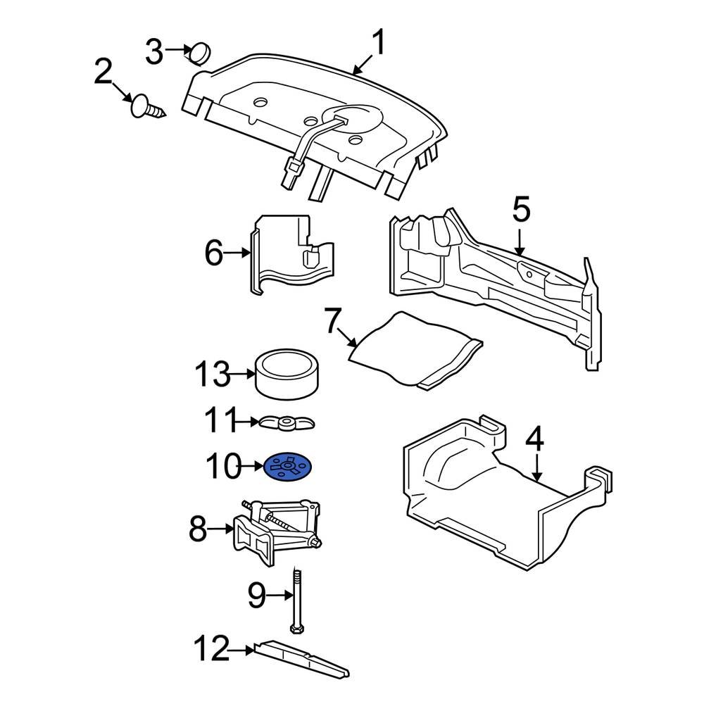 Chrysler OE 6505589AA Floor Jack Nut chrysler-oe-6505589aa-floor-jack-nut