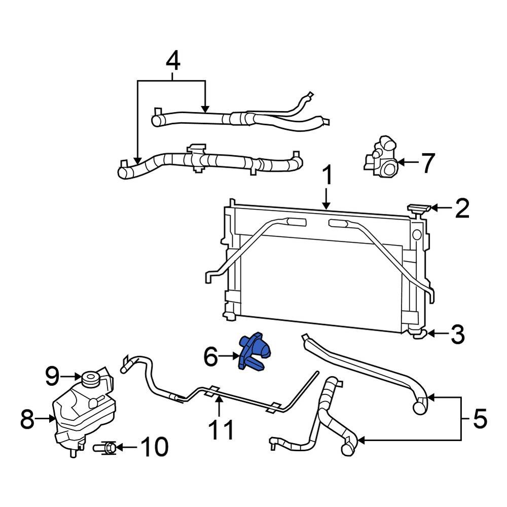 Chrysler OE 4892113AB Engine Coolant Inlet Flange