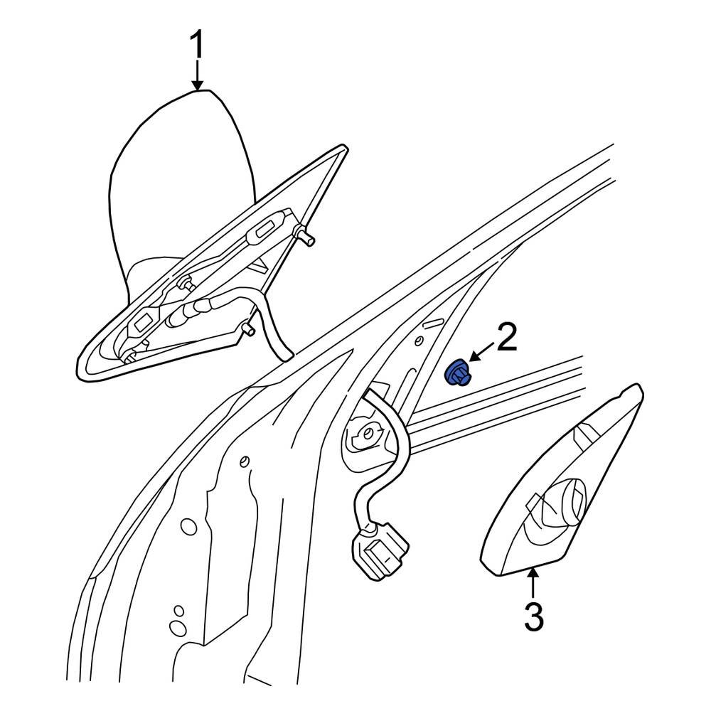 Chrysler OE 6510416AA - Door Mirror Nut