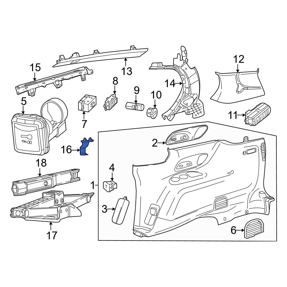 Chrysler OE 68256892AA Wheel Lug Wrench