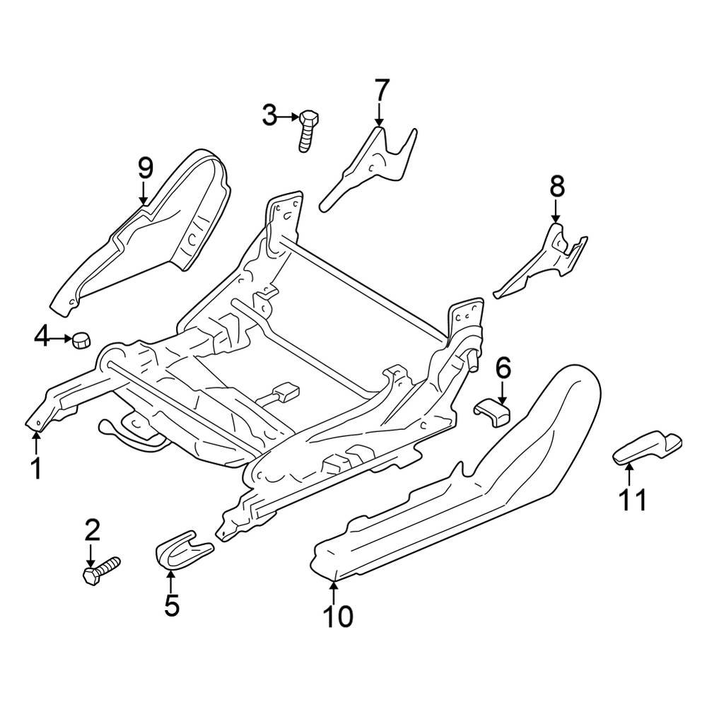 Chrysler OE MU431010 - Left Seat Adjuster Nut