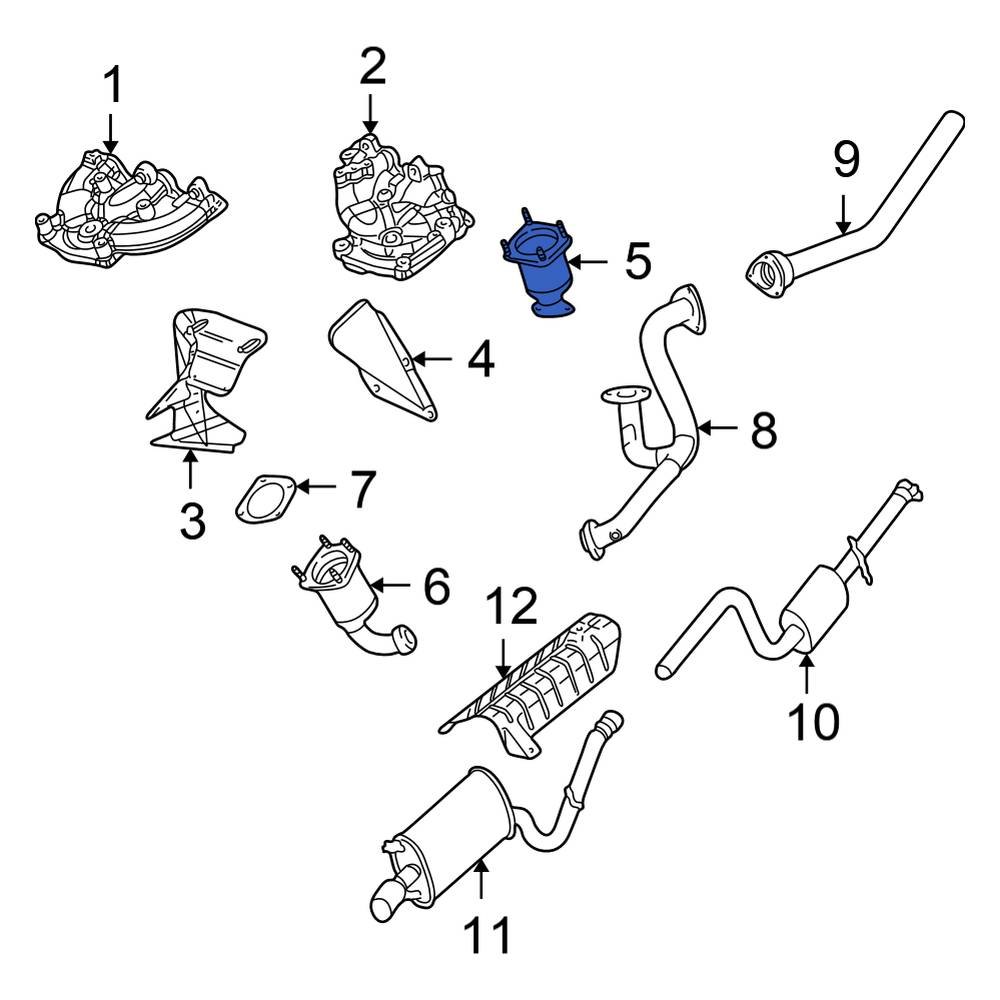 Chrysler OE 4764639AE Front Catalytic Converter
