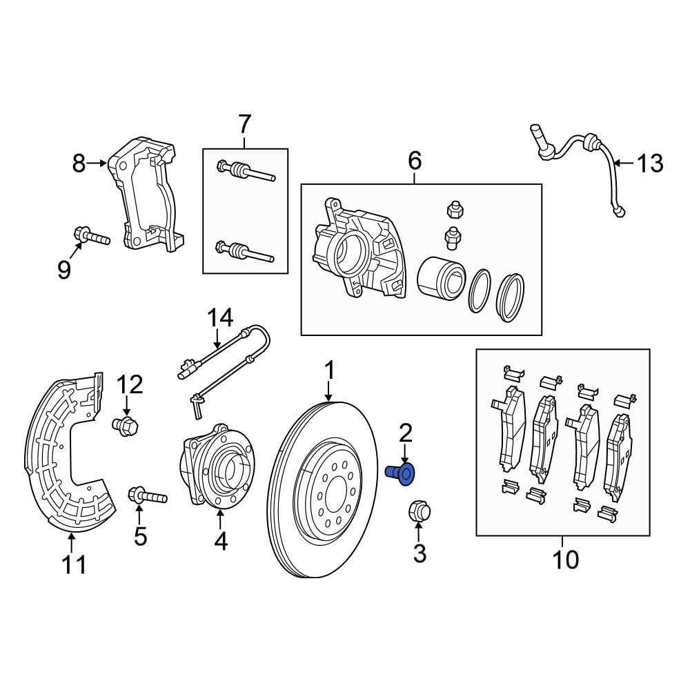 Chrysler OE 6509906AA Disc Brake Rotor Set Screw