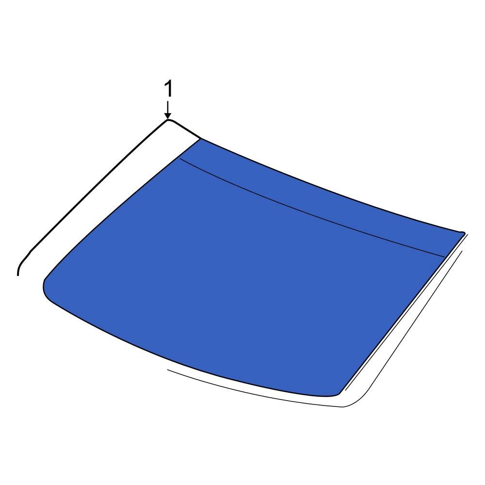 Chrysler OE 5109468AF Front Right Windshield Molding