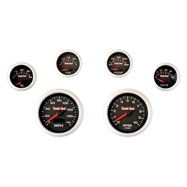 Classic Dash® 612661912 6Gauge Instrument Cluster Kit with Concourse