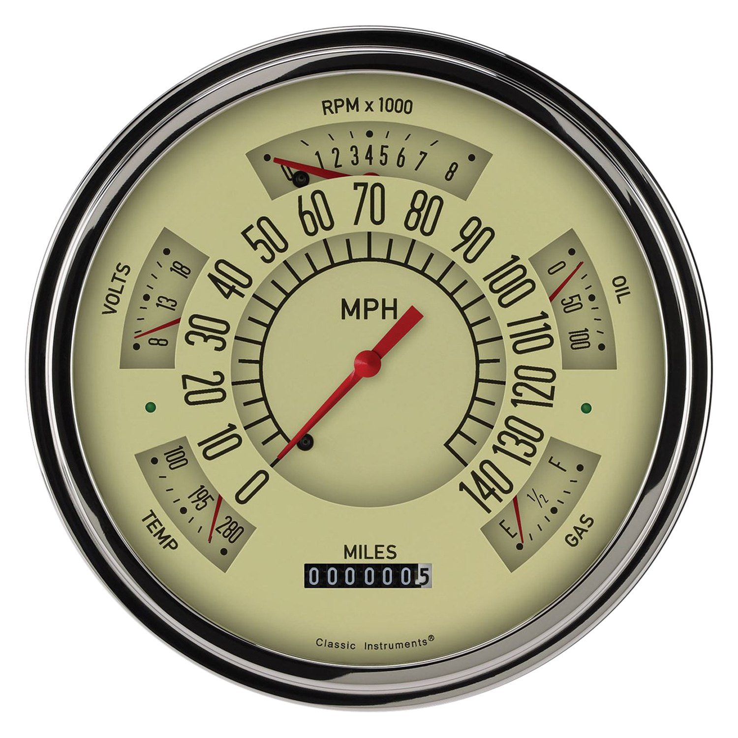 Classic Instruments® FC49T AllinOne Series Direct Fit Gauge Kit