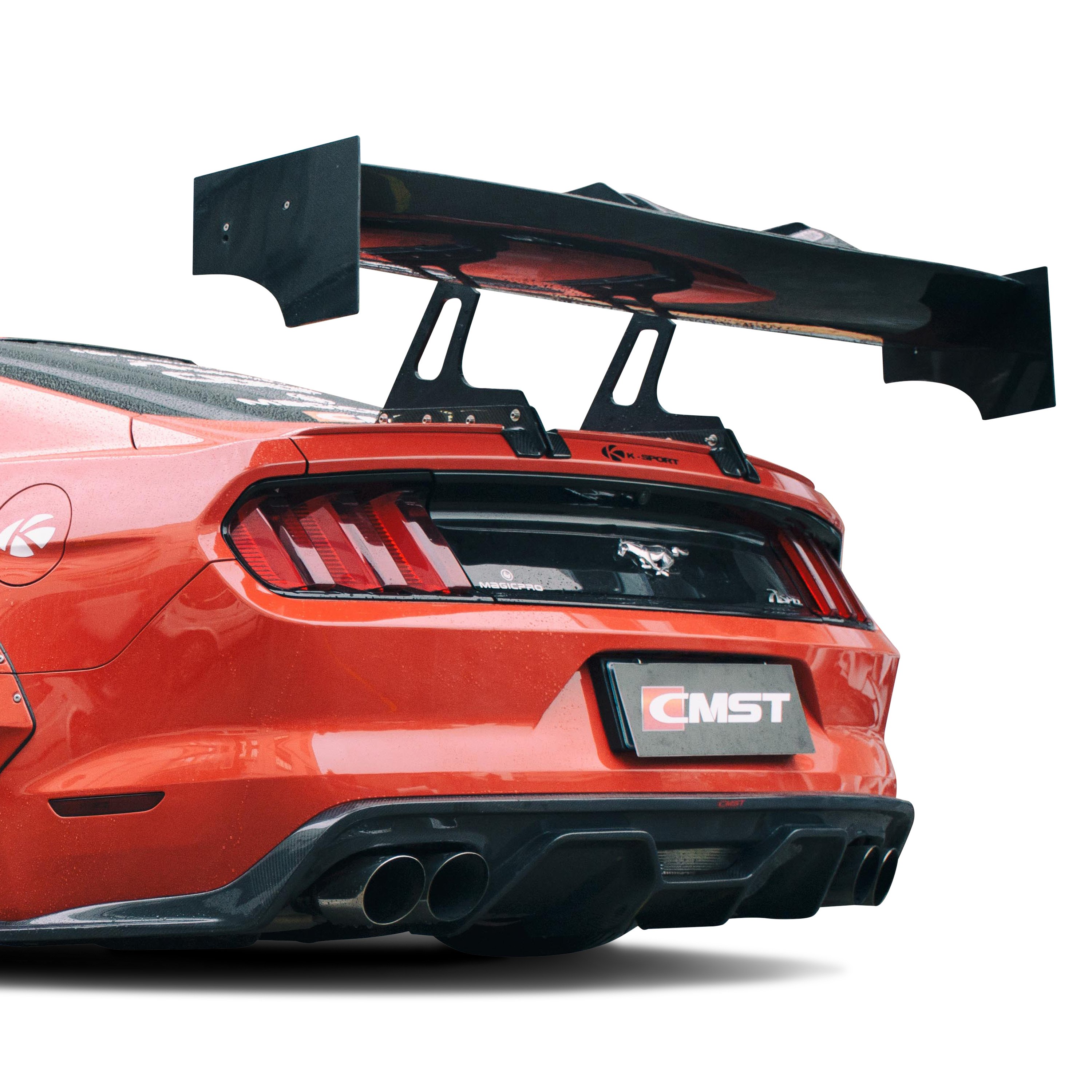 ford mustang with spoiler.
