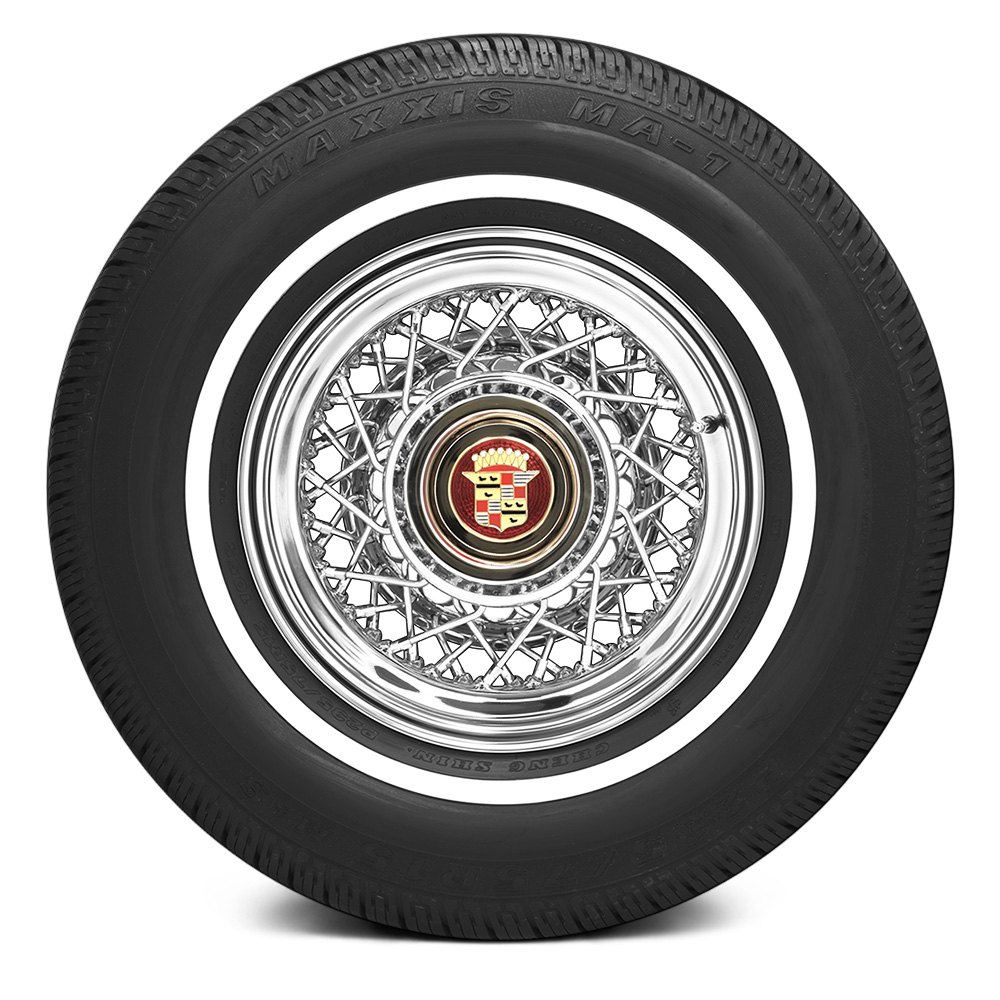 Coker Tire P225/70R15 S MAXXIS 3/4 INCH WHITEWALL Classic / Muscle / Retro....
