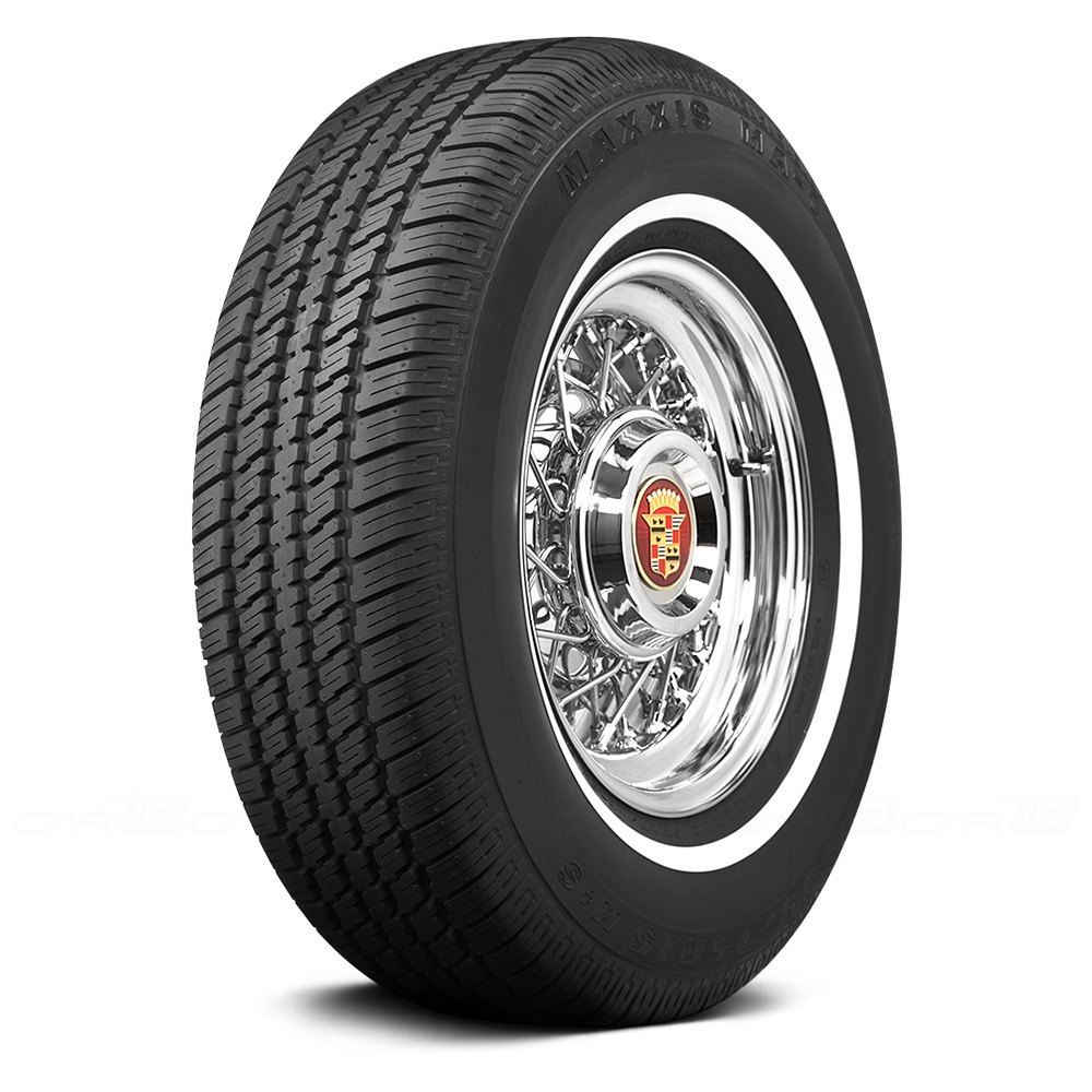 Coker Tire P225/70R15 S MAXXIS 3/4 INCH WHITEWALL Classic / Muscle / Retro....