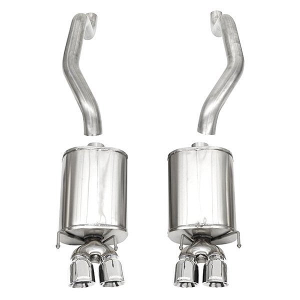 Corsa® 14470 Xtreme™ 304 SS AxleBack Exhaust System with Quad Rear Exit