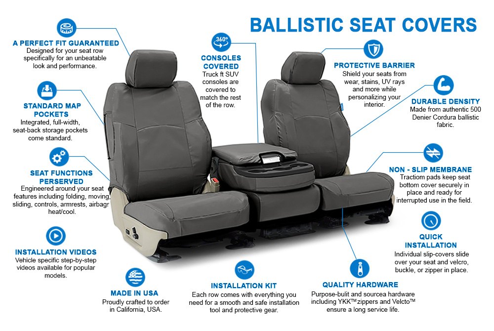 Seat Covers Cordura Ballistic For Subaru Baja Custom Fit