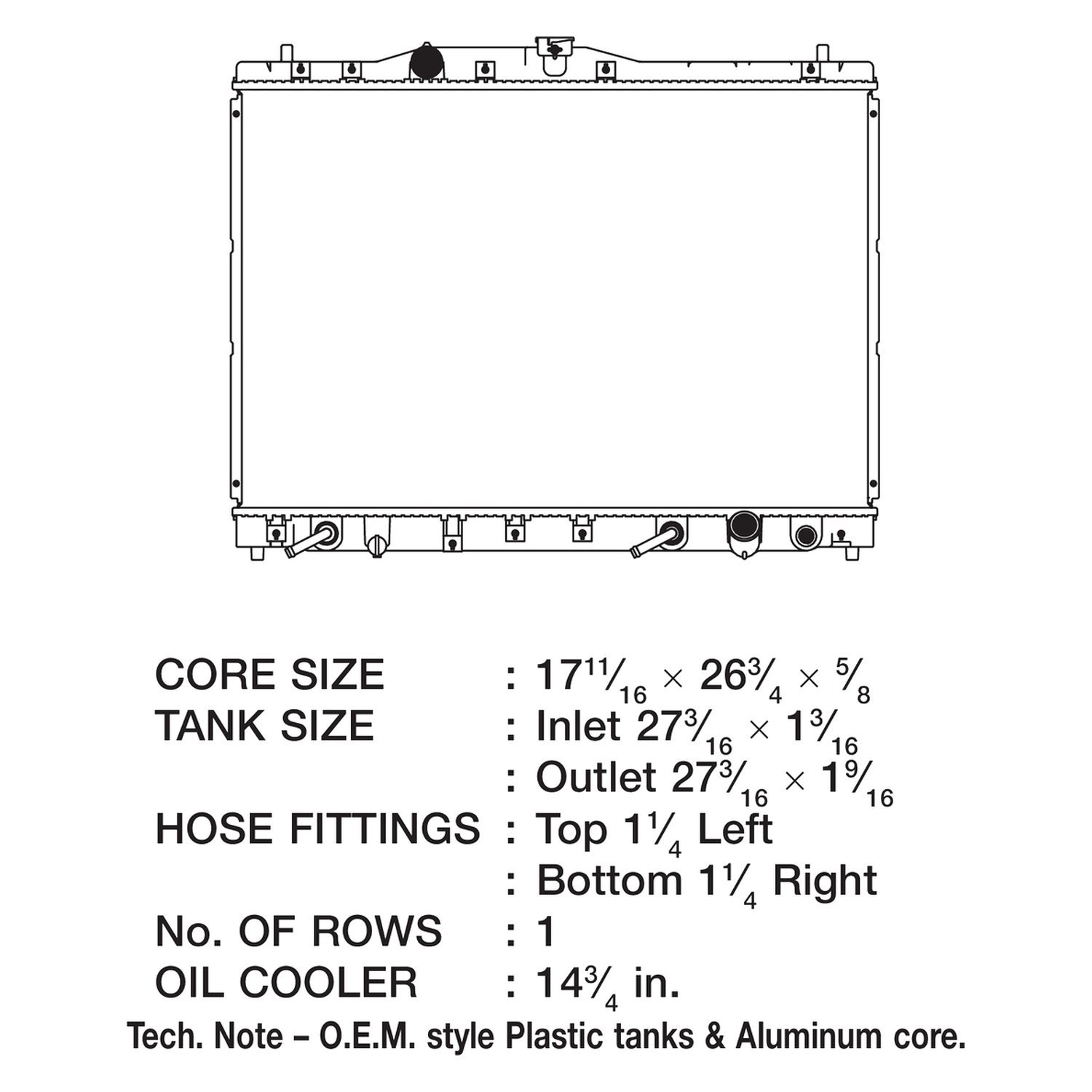 CSF 2448 Radiator