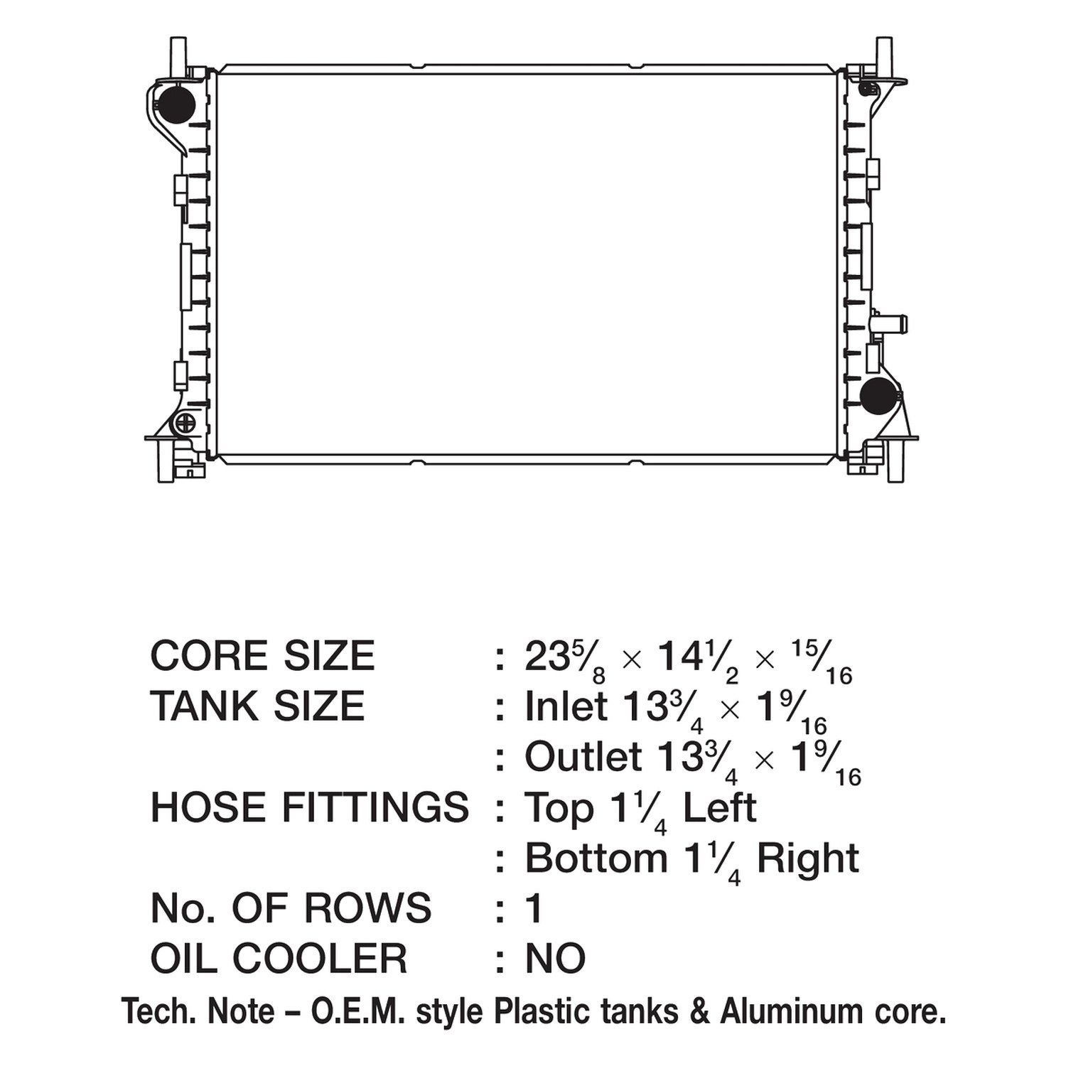 CSF® 2973 - Engine Coolant Radiator