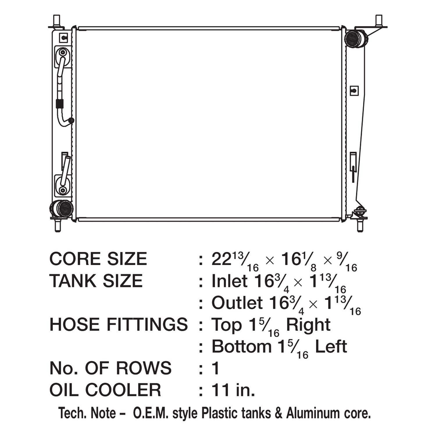 CSF® Kia Soul 2010 Engine Coolant Radiator